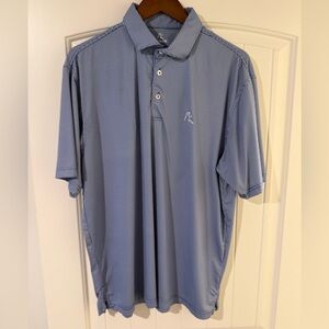 Men's Blue Polo Shirt Rhoback Large